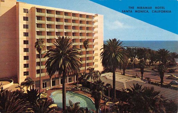 Santa Monica California Miramar Hotel Birdseye View Vintage Postcard K101514