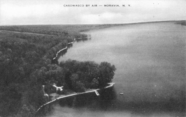 Moravia New York Casowasco By Air Waterfront Antique Postcard K101543