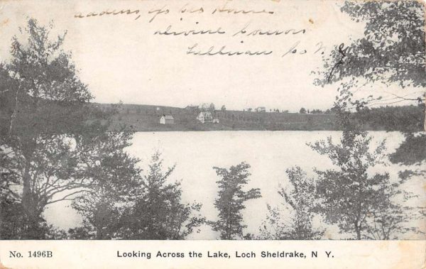 Loch Sheldrake New York Across Lake Scenic View Antique Postcard K101556