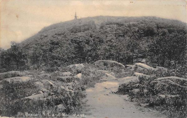 Mt Beacon New York Monument Scenic View Antique Postcard K101713