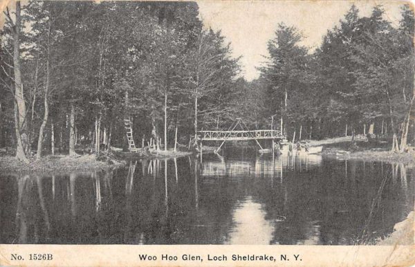 Loch Sheldrake New York Woo Hoo Glen Waterfront Antique Postcard K101722