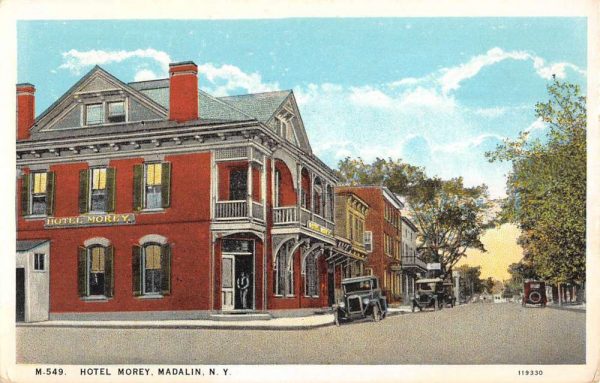 Madalin New York Hotel Morey Street View Antique Postcard K102058