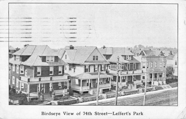 Brooklyn New York Lefferts Park Birdseye View Antique Postcard K102091