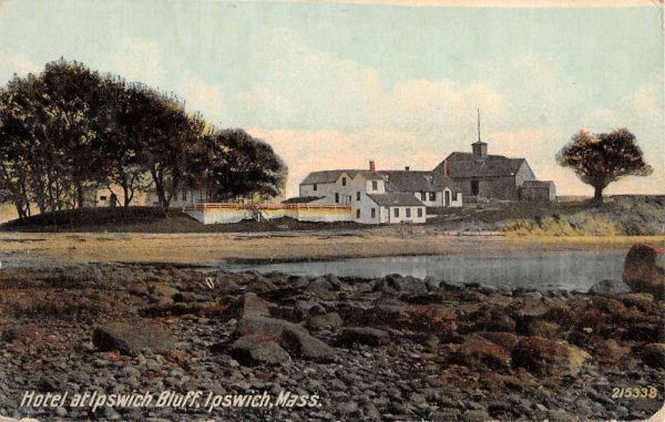 Ipswich Massachusetts Hotel Bluff Waterfront Antique Postcard K102277