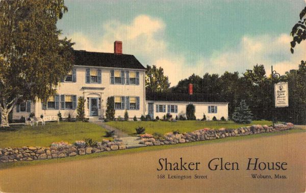 Woburn Massachusetts Shaker Glen House Street View Antique Postcard K102767