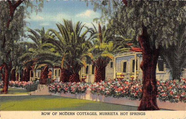 Murrieta Hot Springs California Modern Cottages Antique Postcard K102798