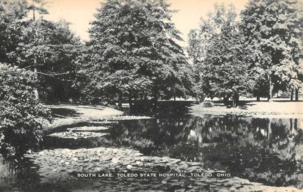 Toledo Ohio State Hospital South Lake Antique Postcard K102821