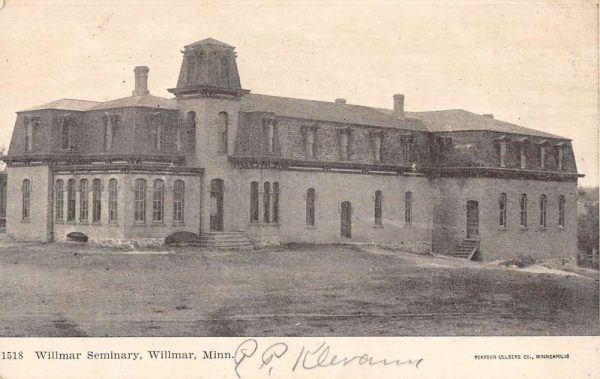 Willmar Minnesota Seminary Street View Antique Postcard K103023