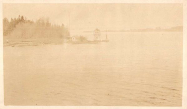 Shore Waterfront Scenic Unidentified Light House Real Photo Postcard K103522