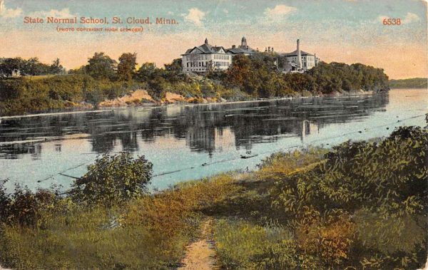 St Cloud Minnesota State Normal School Birdseye View Antique Postcard K103655