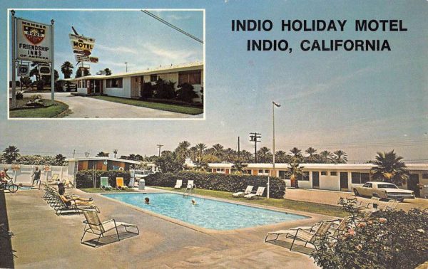 Indio California Holiday Motel Multiview Vintage Postcard K103682