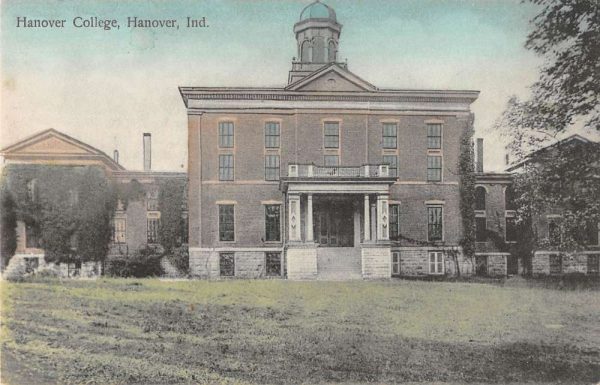 Hanover Indiana campus view Hanover College antique pc Z50217