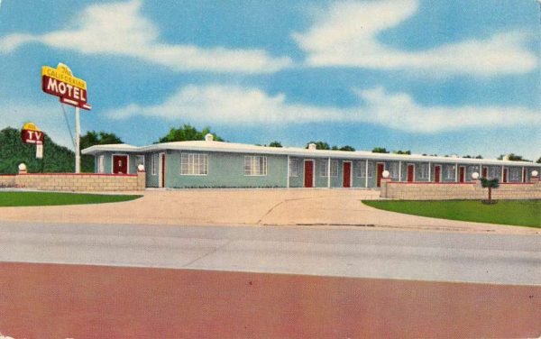 El Cajon California Californian Motel Street View Vintage Postcard K103981