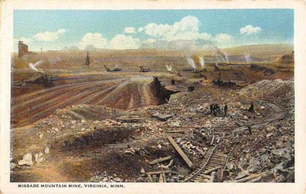 Virginia Minnesota Missabe Mountain Mine Antique Postcard K104444