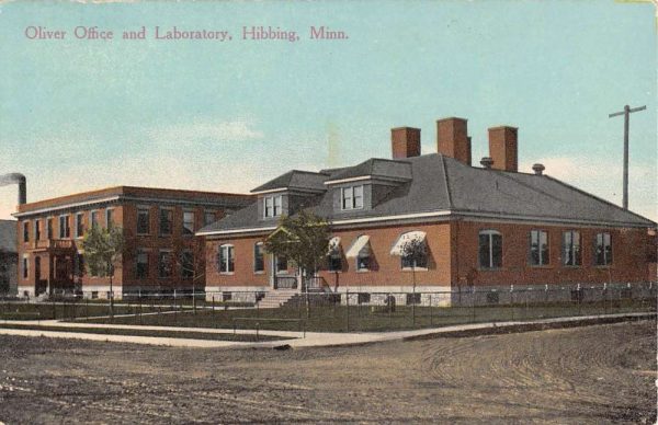 Hibbing Minnesota Oliver Office Laboratory Antique Postcard K104447