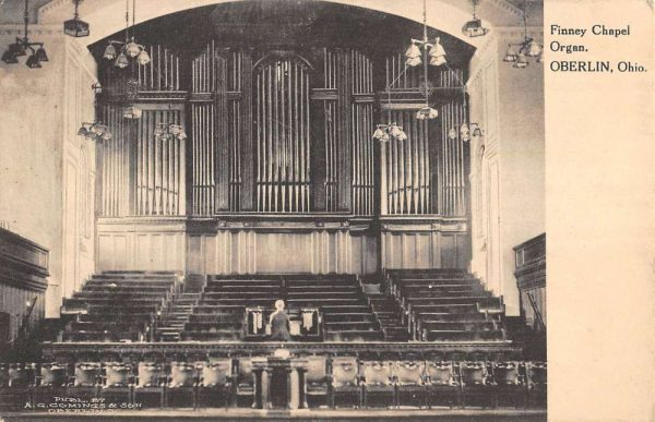 Oberlin Ohio Finney Chapel Organ Antique Postcard K104637