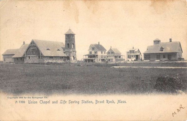 Brant Rocks Massachusetts Life Saving Station Antique Postcard K104673