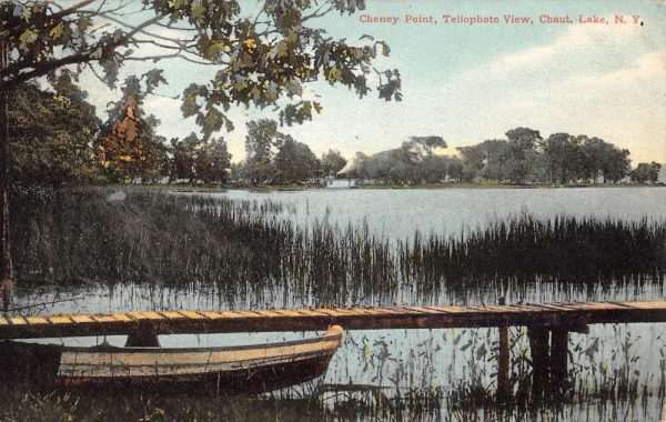 Chaut Lake New York Cheney Point Waterfront Antique Postcard K104685