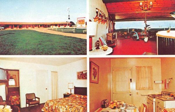 Watsonville California El Rancho Motel Multiview Vintage Postcard J79972