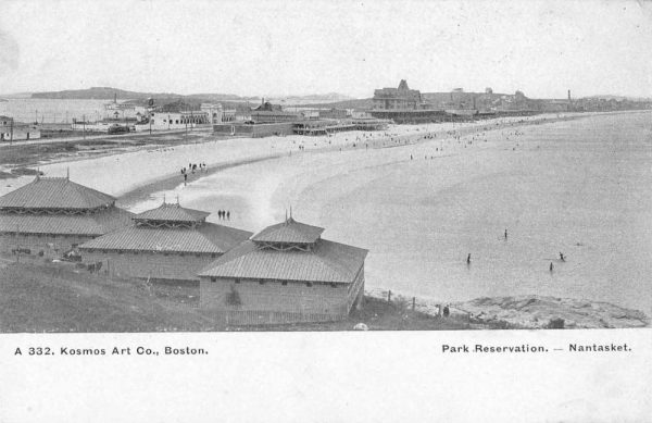 Hull Massachusetts Nantasket Beach Park Reservation Antique Postcard J80009