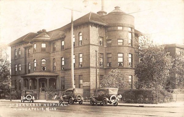 Minneapolis Minnesota St Barnabas Hospital Real Photo Antique Postcard K104973