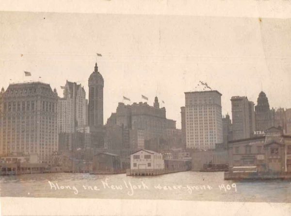 Hudson Fulton Celebration 1909 New York City Water Front Real Photo PC J80300