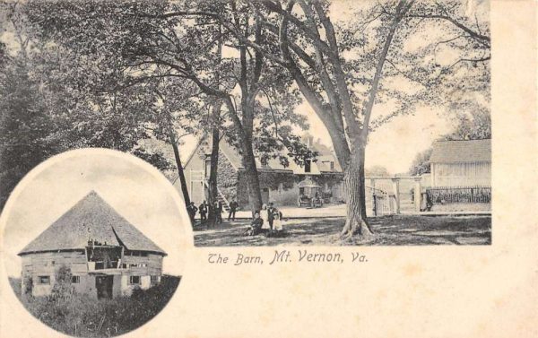 Mt Vernon Virginia Barn Multiview Antique Postcard K105683