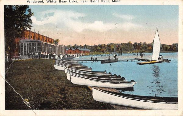 St Paul Minnesota White Bear Lake Wildwood Antique Postcard K105732