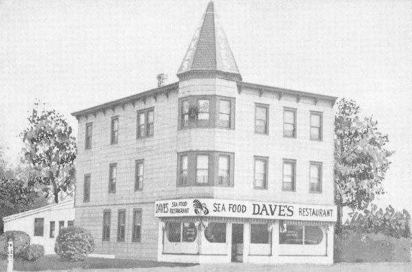 Belmar New Jersey Daves Sea Food Restaurant Antique Postcard K105737