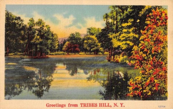 Tribes Hill New York Scenic Waterfront Greeting Antique Postcard K106172