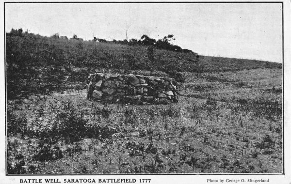 Saratoga Battlefield New York Battle Well Scenic View Antique Postcard K106393