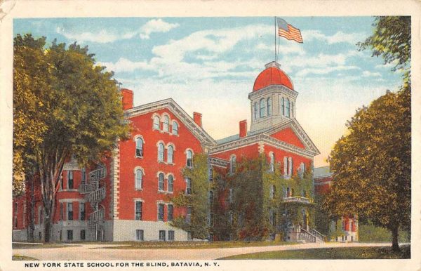 Batavia New York State School For Blind Exterior Antique Postcard K106820