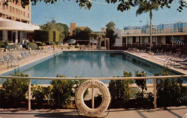 Beverly Hills California Beverly Wilshire Copa Club Swimming Pool PC J81039