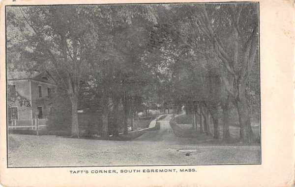 South Egremont Massachusetts Taft's Corner Street Scene Antique Postcard J81082