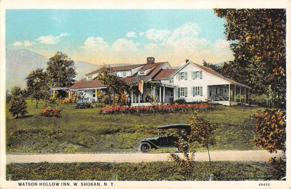 Shokan New York Watson Hollow Inn Street View Antique Postcard K107487