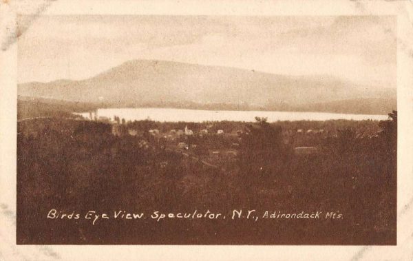 Speculator New York Birdseye View Of City Antique Postcard K107537