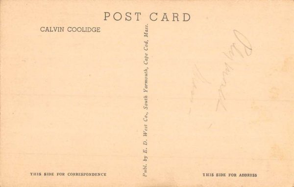 Cape Cod Massachusetts Cavin Coolidge Street View Antique Postcard K107566 - Image 2