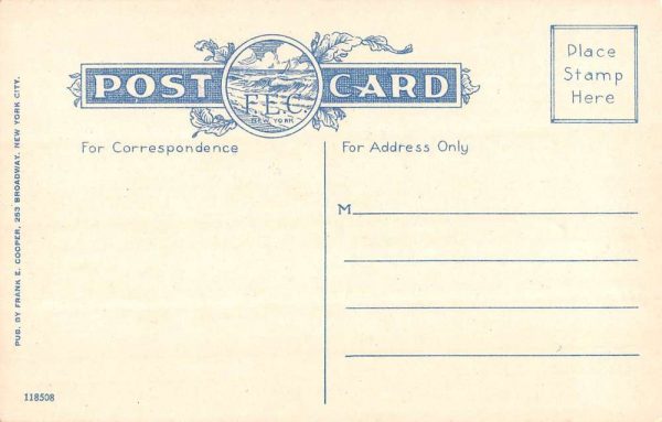 West End New York American House Garden Restaurant Antique Postcard K107731 - Image 2