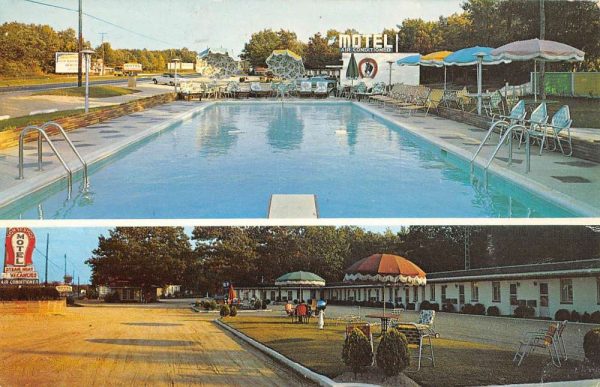 McKee City New Jersey Horse Shoe Motel Multiview Vintage Postcard K107810