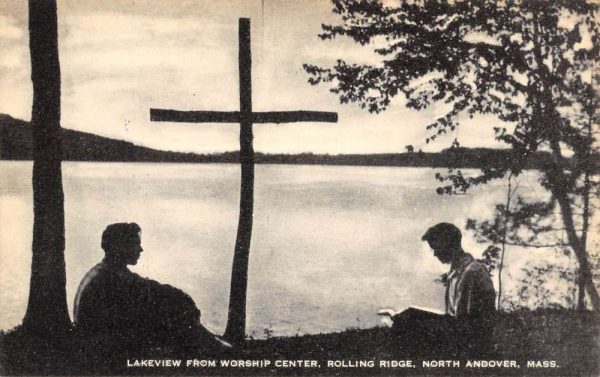 North Andover Massachusetts Lakeview Worship Center Antique Postcard K108010