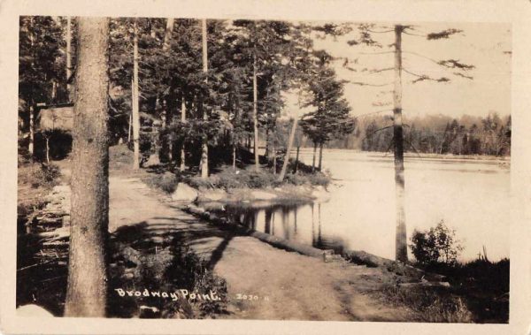 Brodway Point New York? scenic view lake from shore real photo pc Z50965