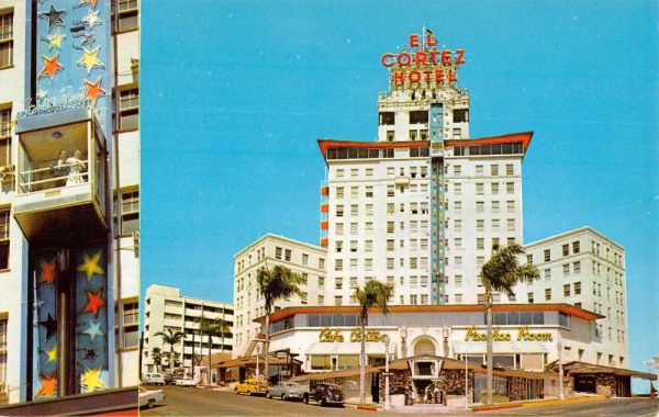 San Diego California El Cortez Hotel Multiview Vintage Postcard KA688595