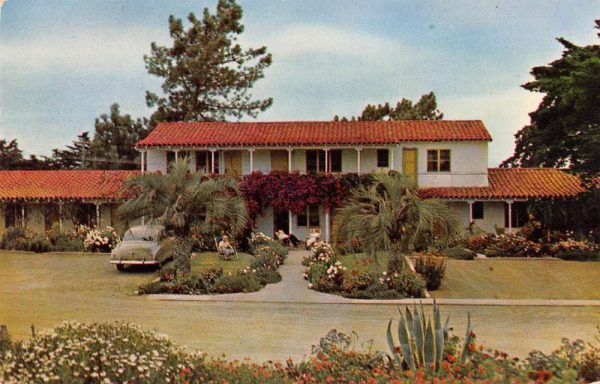 Del Mar California Park Motel Street View Vintage Postcard KA688602