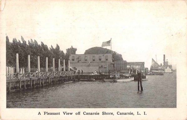 Canarsie Long Island New York View off Canarsie Shore Vintage Postcard JC932595