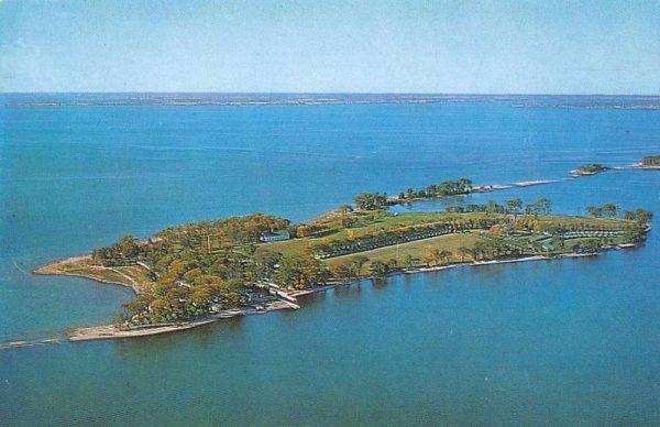 Henderson Harbor New York YMCA Association Island Aerial View Postcard JC932811