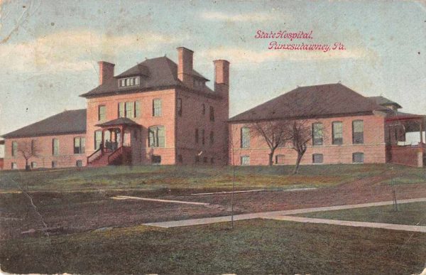 Punxsutawney Pennsylvania State Hospital Exterior Vintage Postcard JC932972