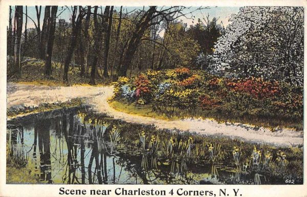 Charleston 4 Corners New York Greetings Scenic View Vintage Postcard JD933424