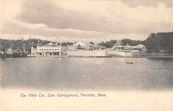 Worcester Massachusetts Lake Quinsigamond White City Vintage Postcard JD933459