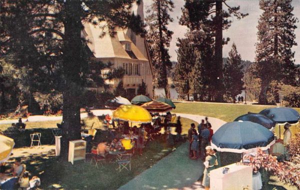 Lake Arrowhead California Lake Arrowhead Lodge Garden Vintage Postcard JE229273