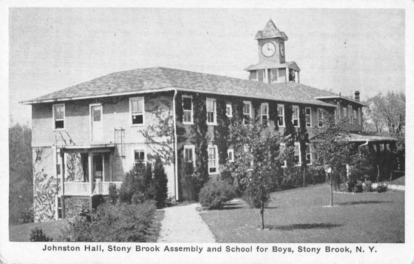 Stony Brook New York School for Boys Johnston Hall Vintage Postcard JE229332